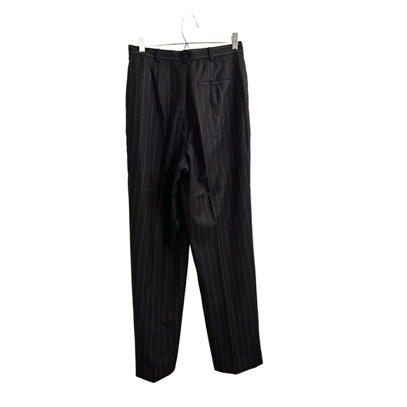 Women’s Ralph Lauren Navy Pin Striped 100% Wool Trousers Sz 6 Preppy Career Read - Picture 2 of 6